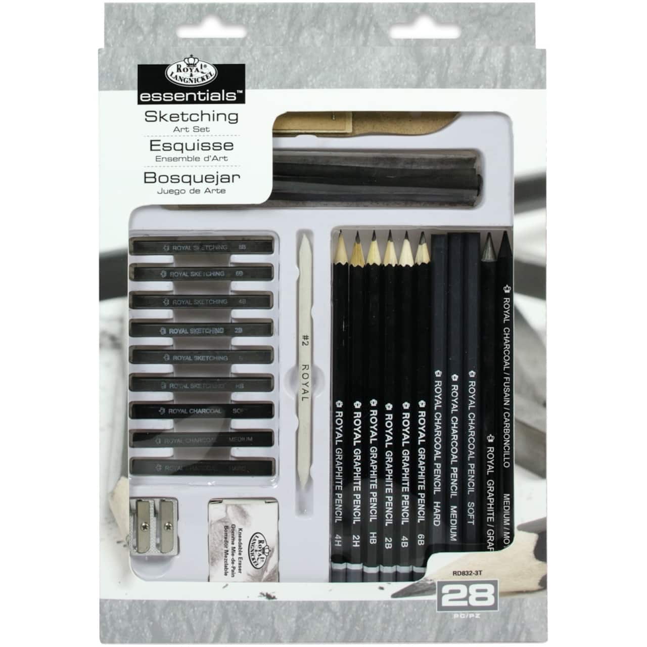 Royal & Langnickel® Essentials™ 28 Piece Drawing Art Set